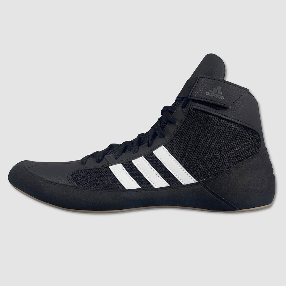 Adidas HVC Wrestling Lutte Shoes‎ - NEW Mens Size 13.5 Black / White - #49649-OF
